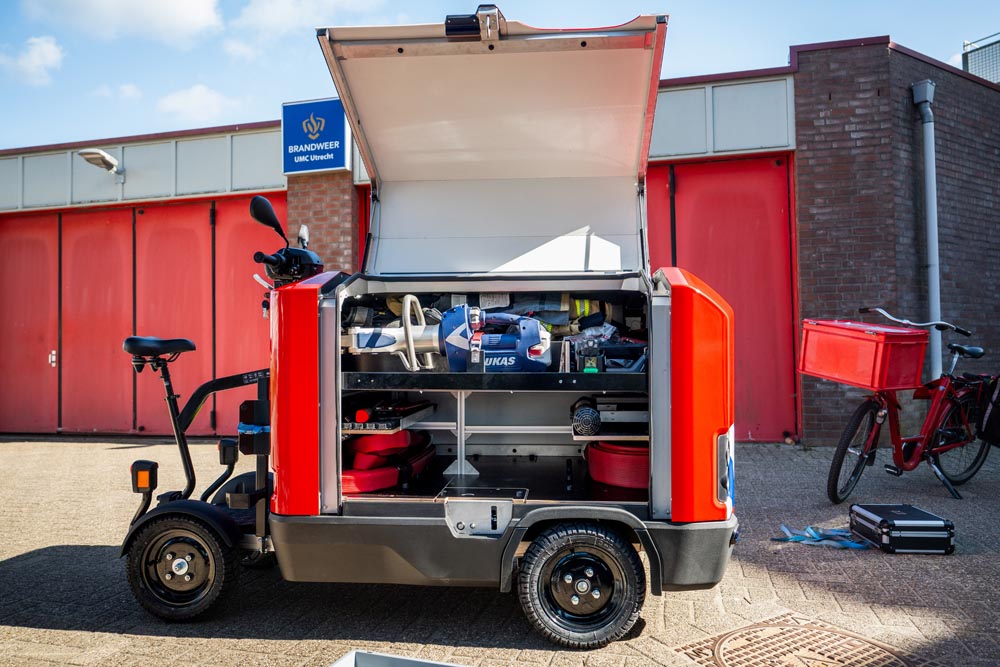Stuyf Cargo elektrische bedrijfswagen UMC Utrecht brandweer